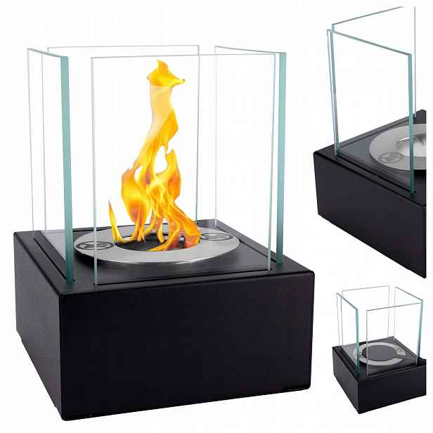 Volně Stojící Biokrb 13X13X17cm Smart Černý Mat Do Obývacího Pokoje Na Stůl Oheň