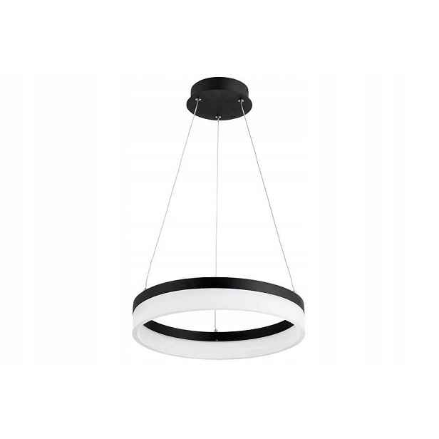 Závěsné Led svítidlo moderní černé kulaté 40 cm do obývacího pokoje 4000K Reality