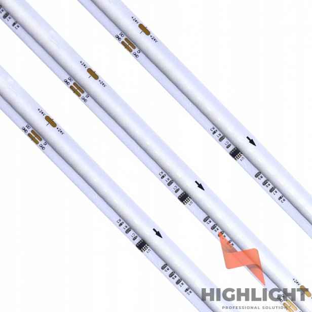 10 m Led pásek Cob Digitální Rgb+cw bílý Studený 16W 24V SK6812 CRI90 Pro