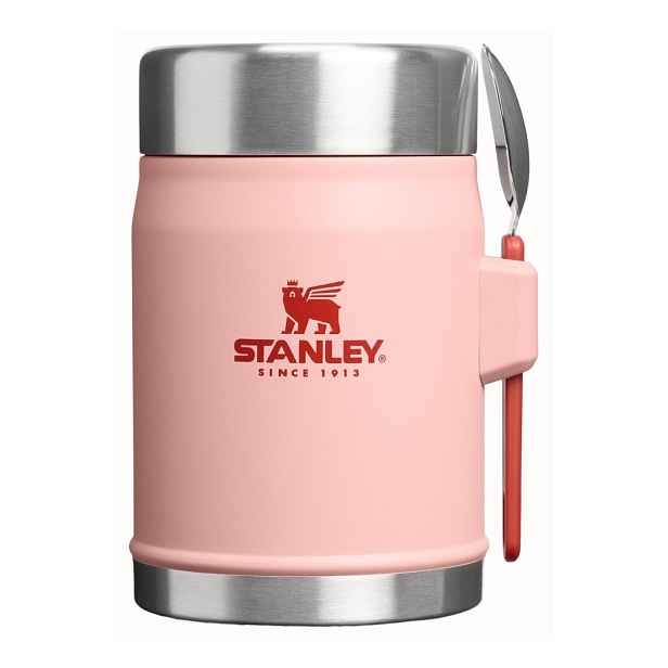 Broskvová termoska na jídlo z nerezové oceli 400 ml Legendary Food Jar + Spork Peach Rose – Stanley