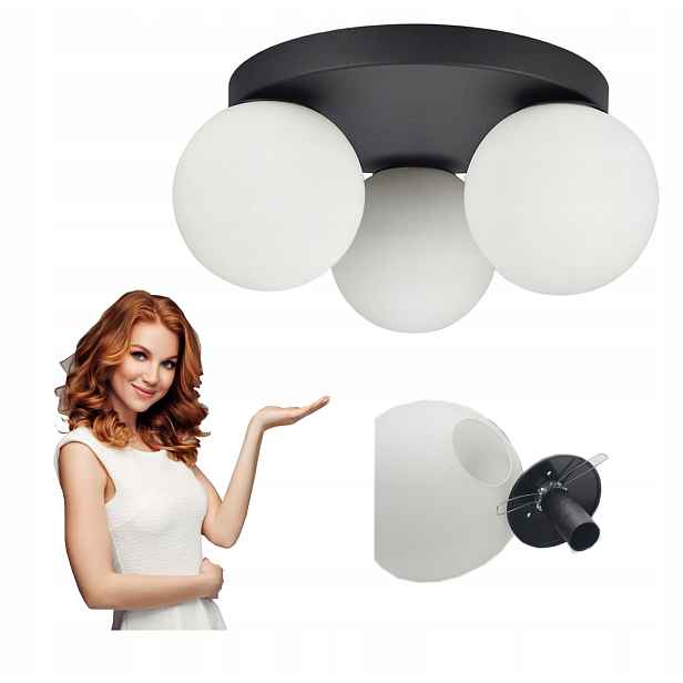Lampa Do Kuchyně Koupelny Na Strop Do Obývacího Pokoje Stropní Svítidlo Led Koule Bílá