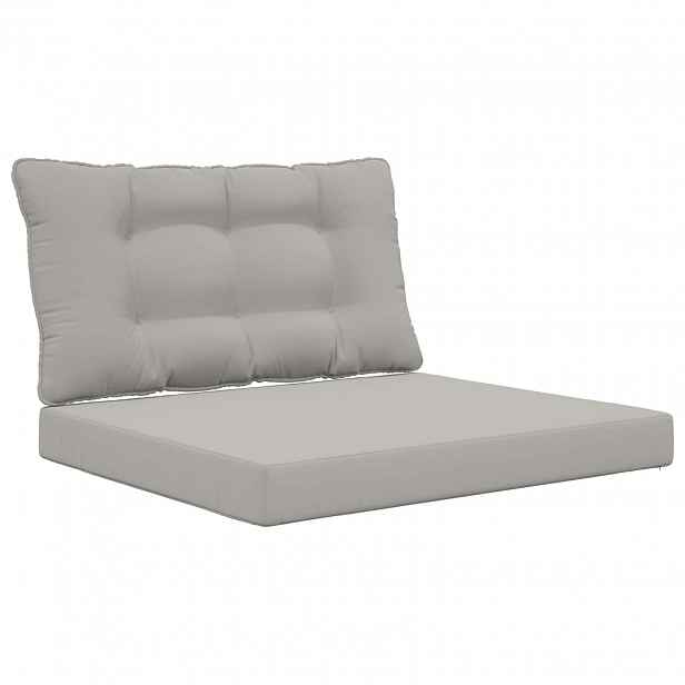 vidaXL Venkovní polštář na pohovku Polyester Šedá 80 x 68,5 cm