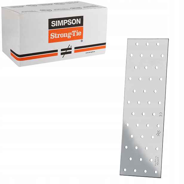Tesařské spojky ploché 80x240 mm 50 Ks Perforované destičky Simpson NP20