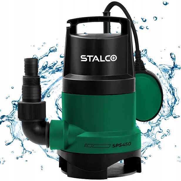 Ponorné Čerpadlo Na Čistou A Špinavou Vodu 450W SPS450 8500l/h Stalco Výkonné