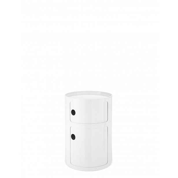 Stolek s úložným prostorem Componibili 4931, bílý, modulární - Kartell