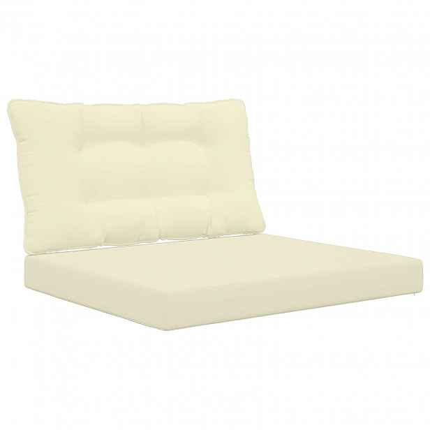 vidaXL Venkovní polštář na pohovku Polyester Krémová 80 x 68,5 cm
