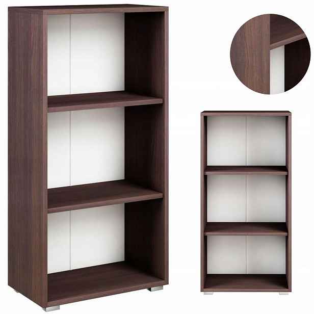 Kancelářský regál EX3 120 wenge na pořadače knih šatní skříň oblečení skříňka