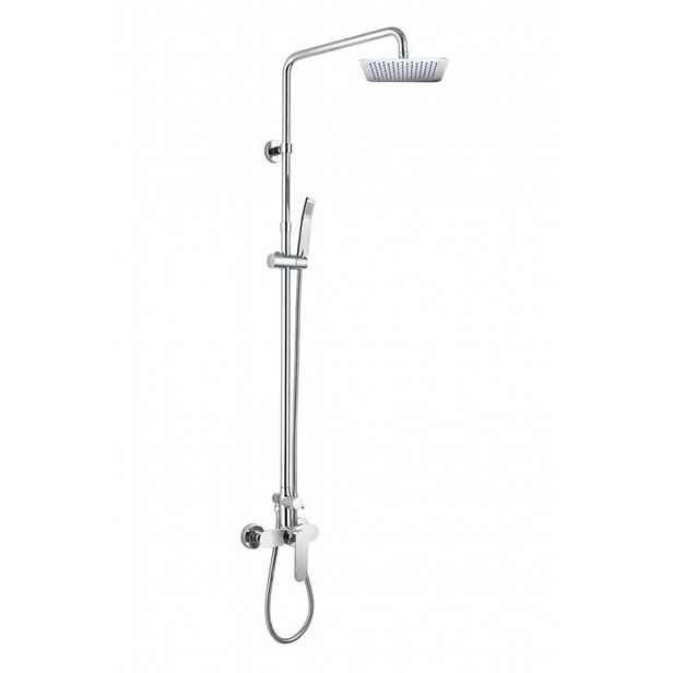 Mereo - Sprchový set s baterií, 20x20 cm, chrom CBE60104SDM