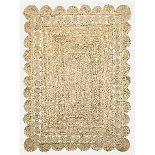 Ručně vázaný kusový koberec Juno J-38 Natural, 120x170, béžová, chodba / předsíň, Diamond Carpets India