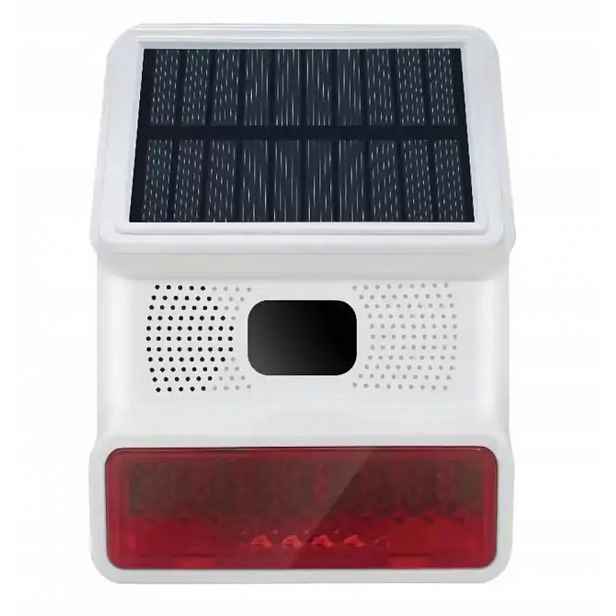 Solární Siréna Alarm 100DB Pir Senzor Tuya Smart WiFi