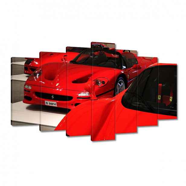 Obrazy 140x80 Červené Ferrari