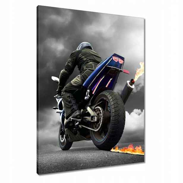 Obrazy 60x80 Modrý závodní motor