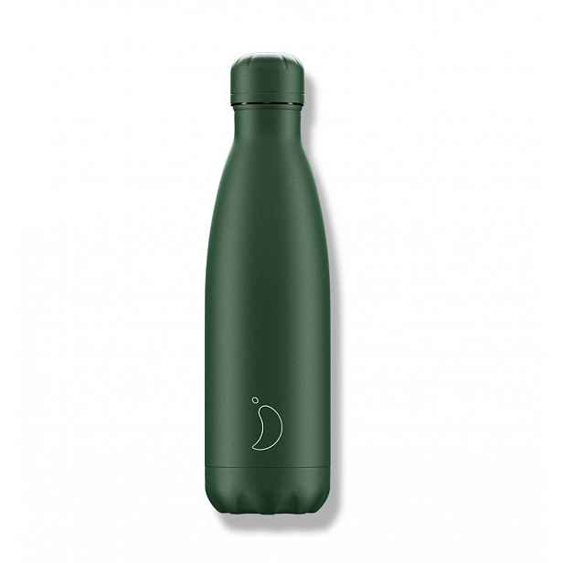 Termoláhev Chilly's Bottles - celá zelená - matná 500ml, edice Original
