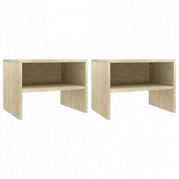 vidaXL Noční stolky 2 ks dub sonoma 40 x 30 x 30 cm kompozitní dřevo