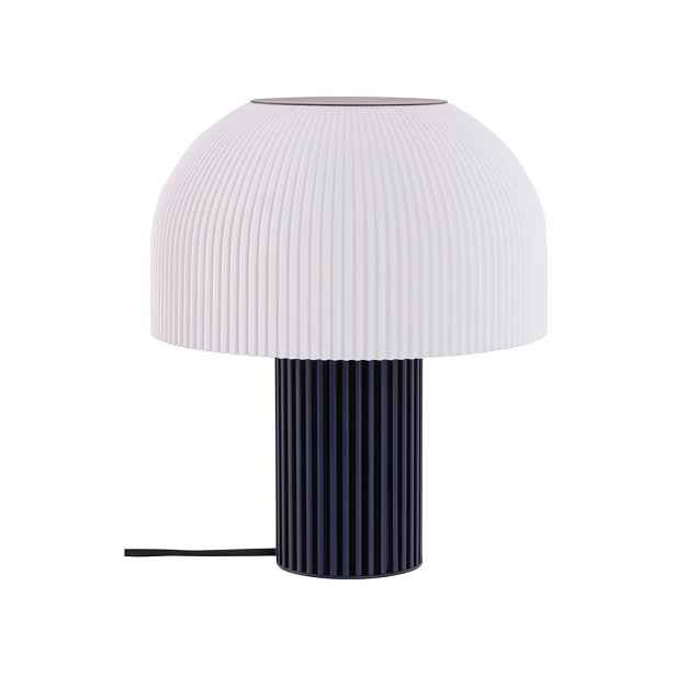 Bílá/modrá plastová stolní lampa (výška 29 cm) Maya – Jotex