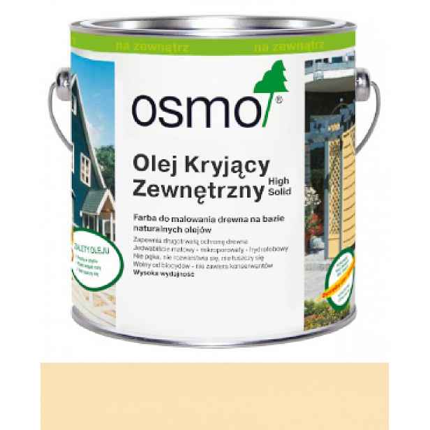 Osmo 2204 2,5L Vnější krycí olej na dřevo Slonová kost