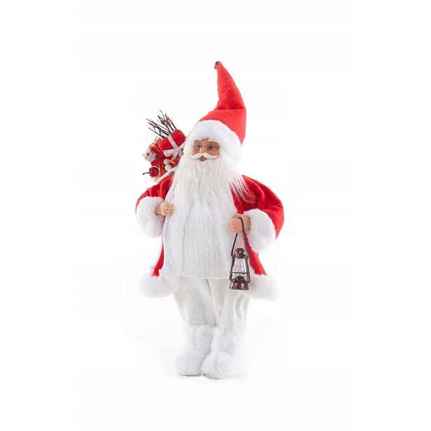 Svatý Mikuláš 45 cm Dekorativní figurka Merry Christmas červená bílá