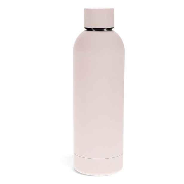 Světle růžová cestovní nerezová lahev 500 ml – Rex London