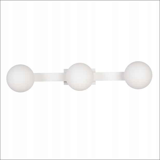Nástěnné Led svítidlo 3xG9 bílé skleněné koule 50 cm do ložnice Milagro