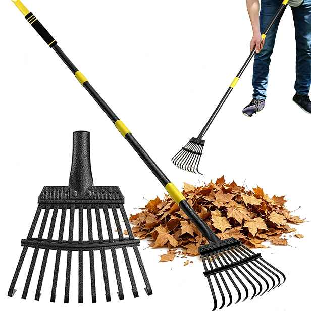 Ergonomické Nastavitelné Hrábě Pro Trávy A Listí