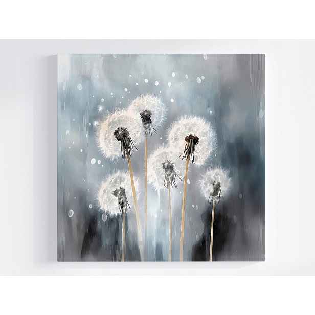 Obraz Na Plátně Canvas Příroda Pampeliška Mlha Déšť Rosa Lehkost 50x50