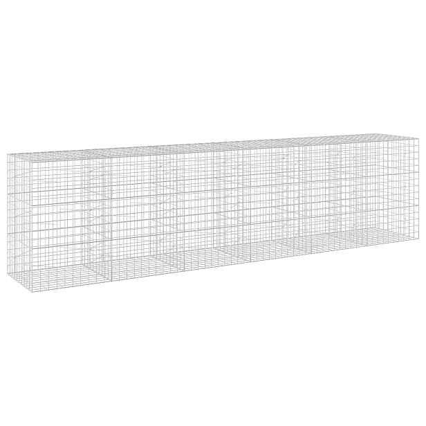 vidaXL Gabion s drátem 5 mm a síťkou 10x10 cm 600x100x150 cm