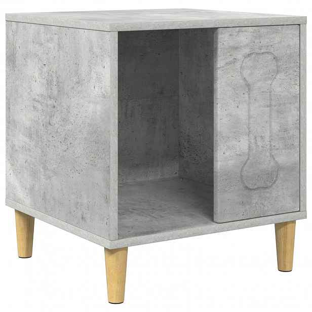 vidaXL Psí dům Betonově šedá 44 x 42 x 49 cm Kompozitní dřevo