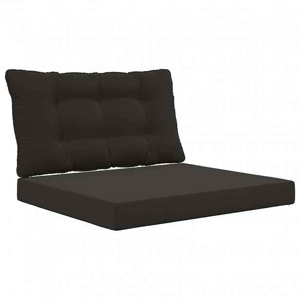 vidaXL Venkovní polštář na pohovku Polyester Černá 80 x 68,5 cm