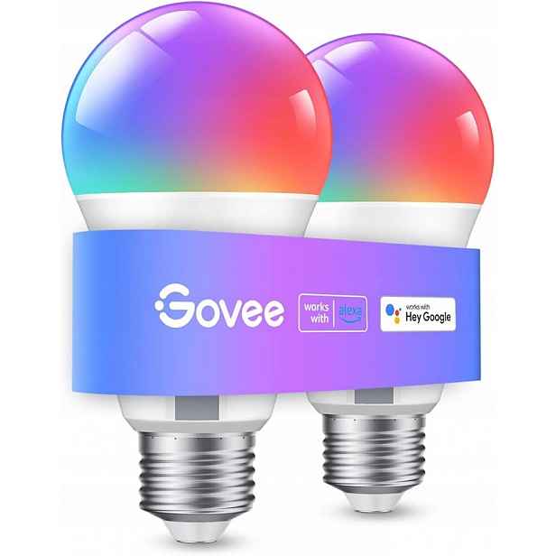 Inteligentní Žárovky Rgb Aplikace Govee H6008 Sada 2KS Závit E27 Zábava