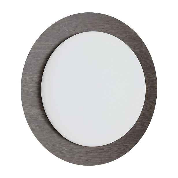 Tmavě hnědé kovové LED nástěnné svítidlo ø 40 cm Novae – Kave Home