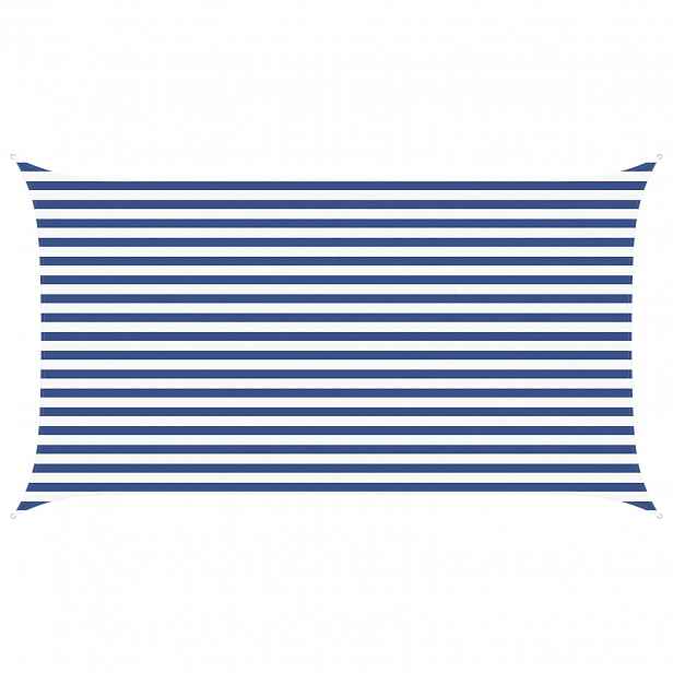 vidaXL Sluneční plachta Modrá a bílá 2,5 x 4,5 m 100% polyester Oxford