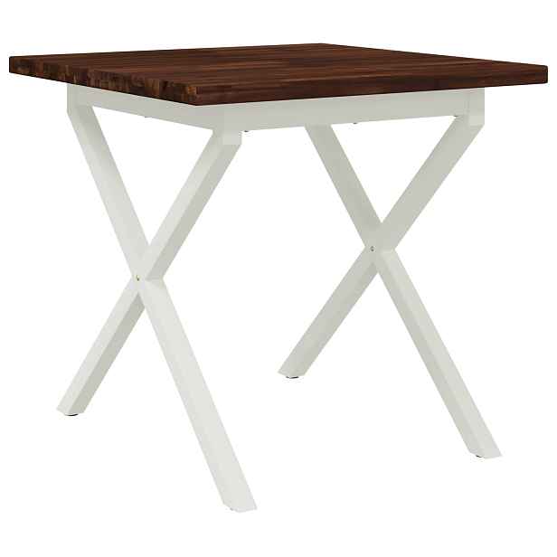 vidaXL Čtvercový jídelní stůl 80 x 80 x 75 cm Masivní akátové dřevo