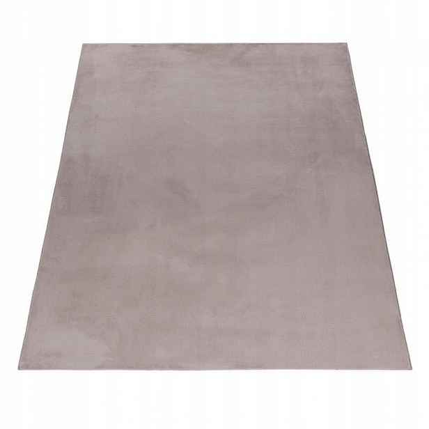 Koberec do obývacího pokoje, ložnice Shaggy Plyšový Béžový Puff 80x250 cm