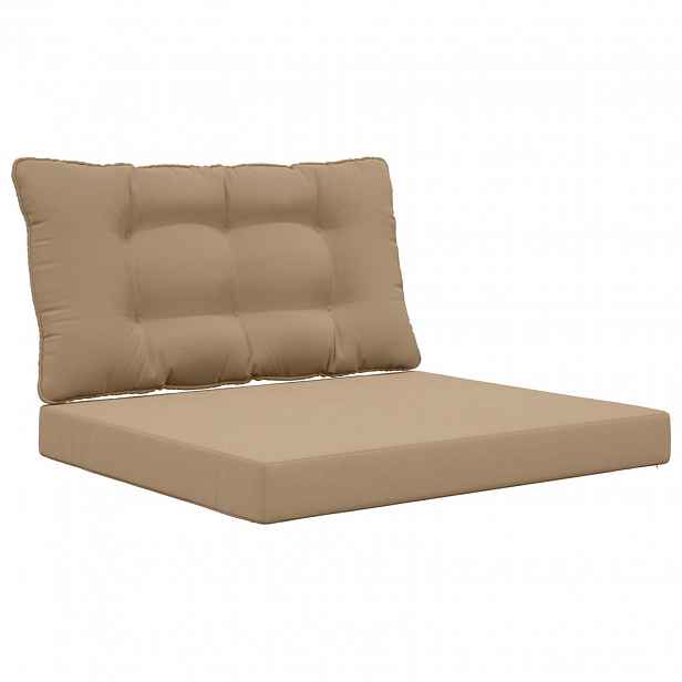 vidaXL Venkovní polštář na pohovku Polyester Taupe 80 x 68,5 cm