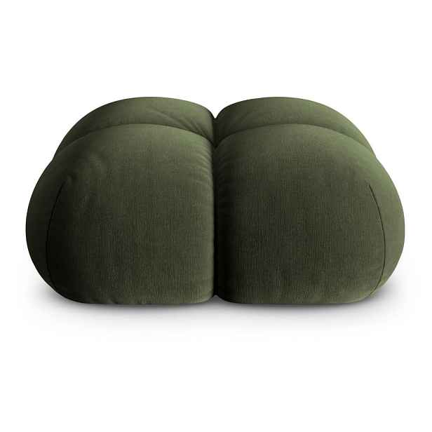 Zelená sametová podnožka Loretto – Cosmopolitan Design