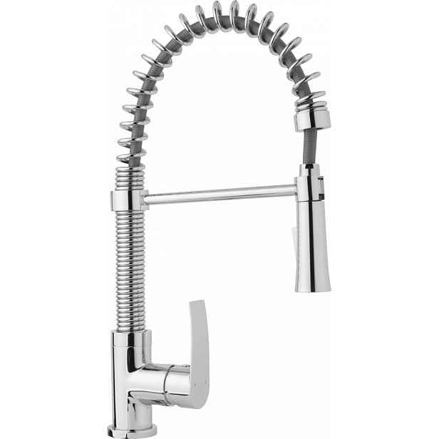 JB Sanitary Baterie do kuchyně, stojánková dřezová baterie HEDA s vytahovací sprškou C10 25 00