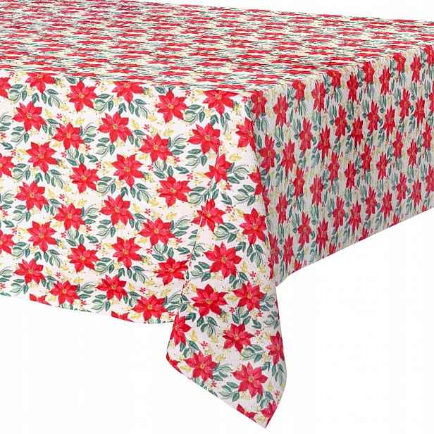 Vánoční ubrus odolný proti skvrnám 220 x 150 cm