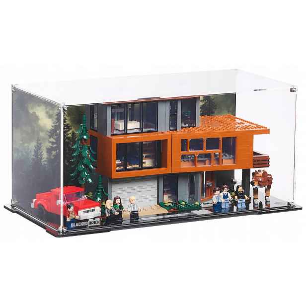 Vitrína s pozadím Blacked Brick pro Lego 21354 Ideas Soumrak dům Cullenových