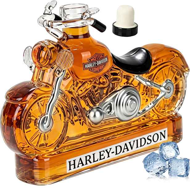 Karafa na whisky a likérovou vodu Motocykl 350 ml Skleněná láhev jako Dárek