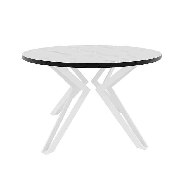 Idohome JÍDELNÍ STŮL RAMIRO 100 cm rozkládací z MDF, bílý / Bianco