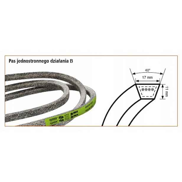 Klínový řemen B 1700 Garden Sanok Rubber