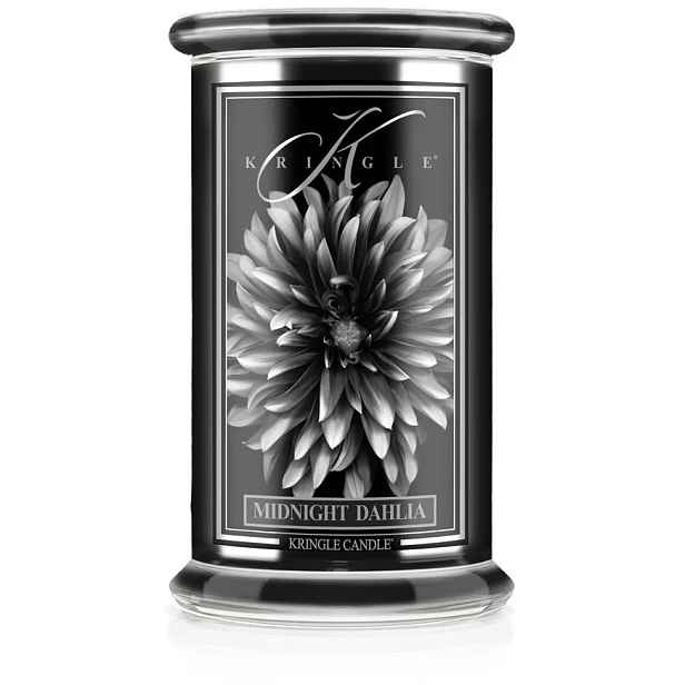 Midnight Dhalia – Kringle Candle – velká svíčka se dvěma knoty (624 g)
