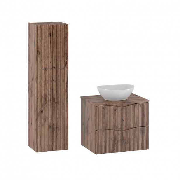 Petits-meubles KOUPELNOVÝ NÁBYTEK 60.6cm Tao 2er-Set Dřevo