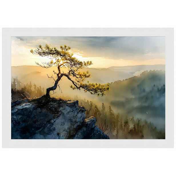 Plakát Rámeček Dřevo Polsko Hory Pieniny Sokolica Borovice 60x40