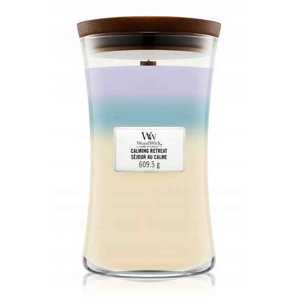 WoodWick Sójová vonná svíčka Trilogy Calming Retreat Velká 610 g