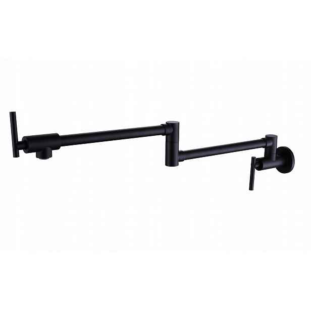 Kuchyňská nástěnná skládací baterie Černá nad desku Pot Filler Chde