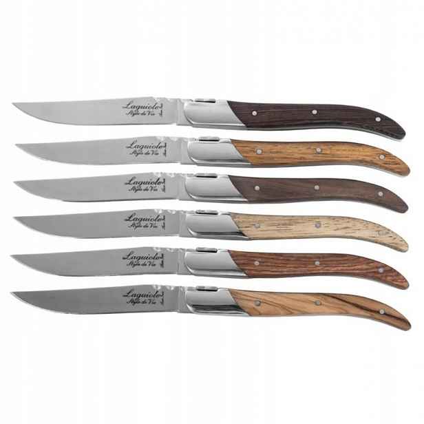 Laguiole Luxury Line Nože na steaky Mixed Wood