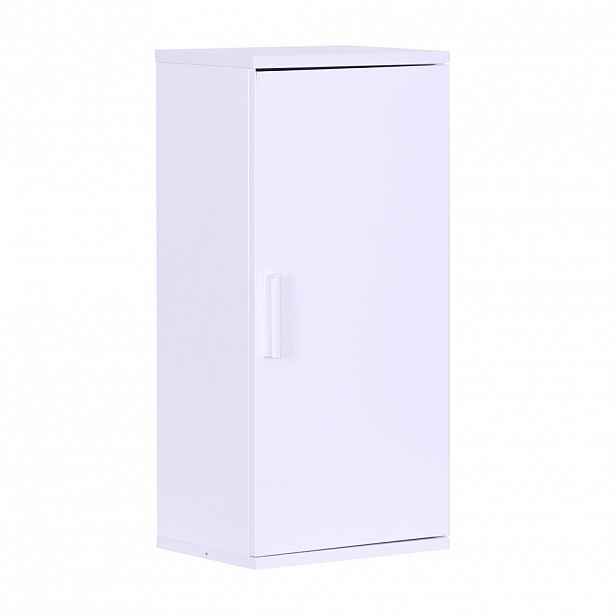 Relaxdays SKŘÍŇKA bílá závěsná do koupelny MDF 62 cm