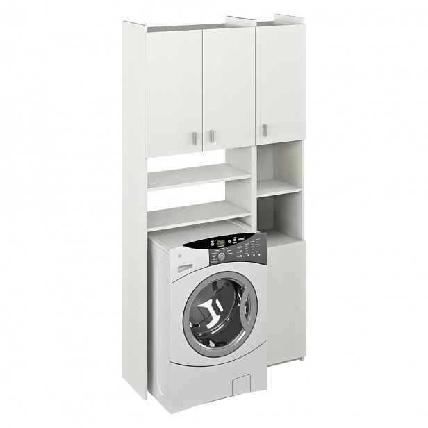 Skříňka nad pračku MIRALI, bílá