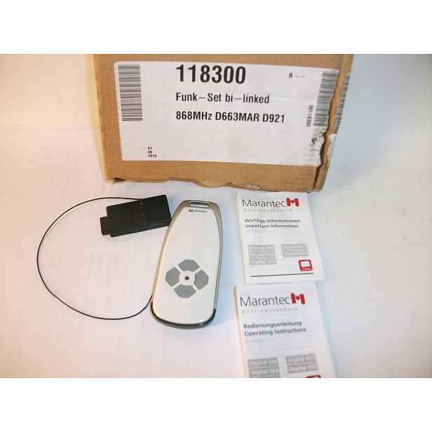 Vysílač přijímač dálkový ovladač Marantec Digital 663 921 868MHz